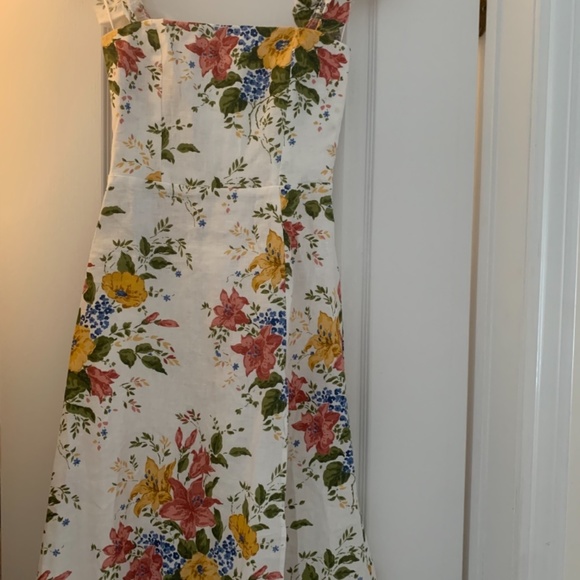 Linen Floral Dress - Picture 4 of 12